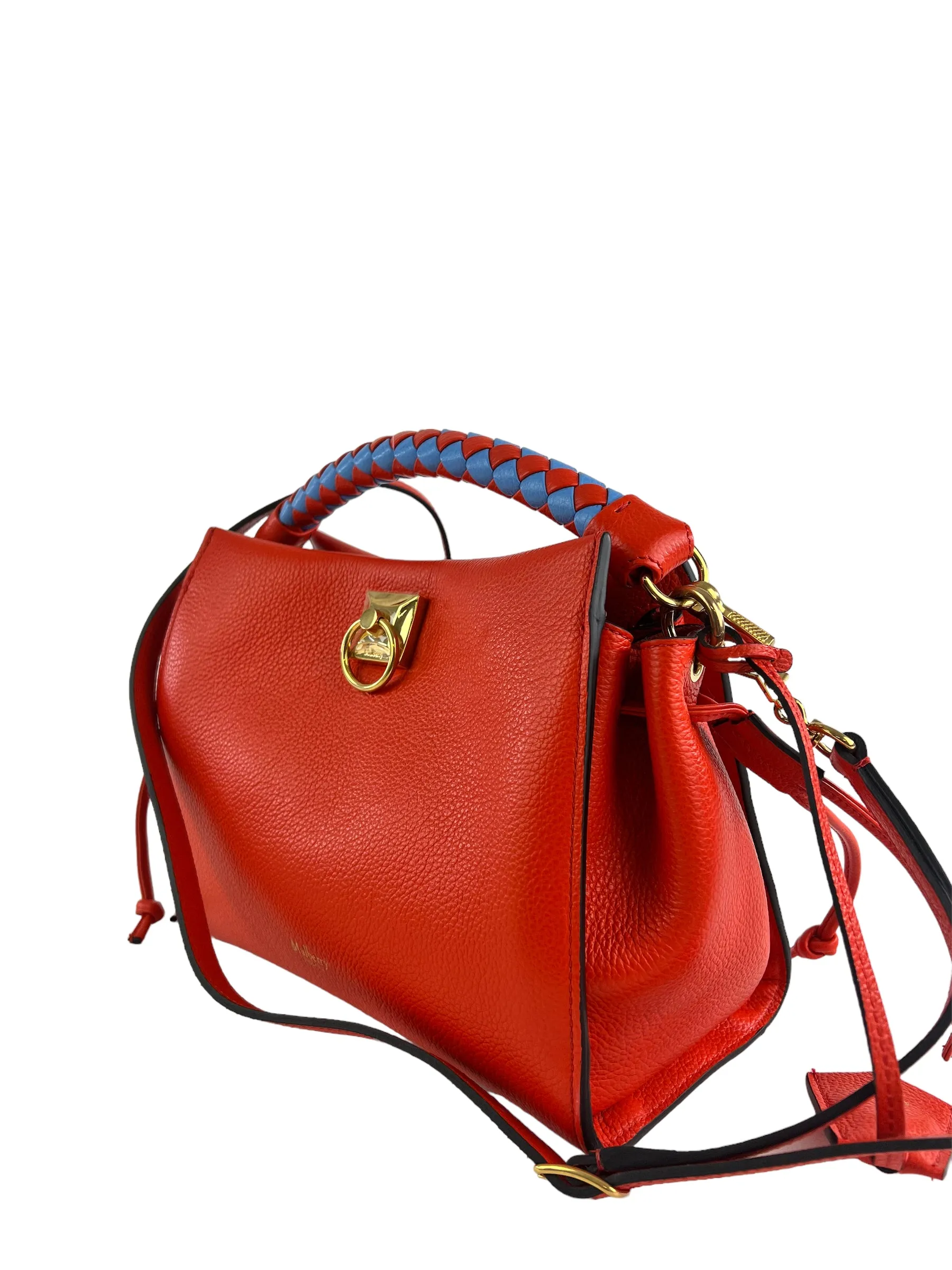 Mulberry Coral Leather Iris Shoulder Bag