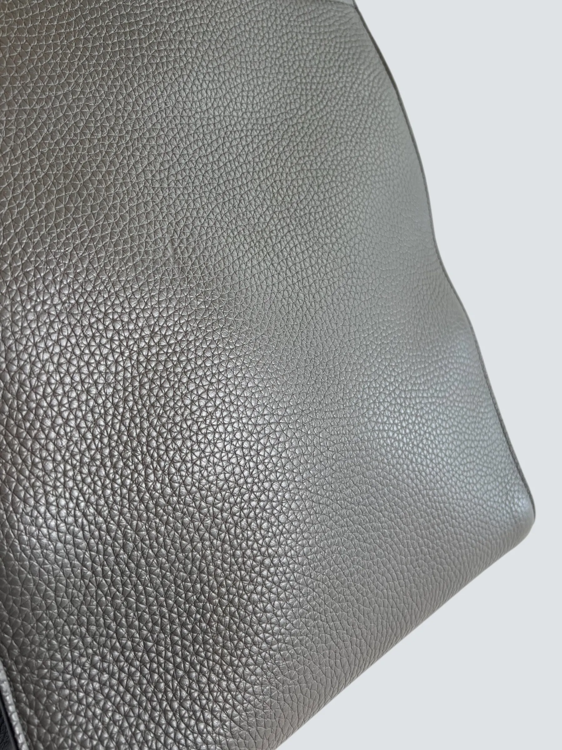 Mulberry Light Grey Leather Antony Satchel