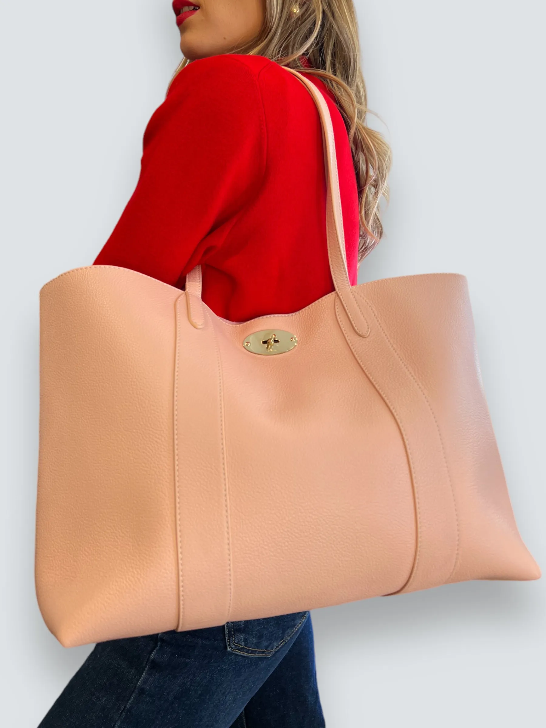 Mulberry Pink Leather Bayswater Tote