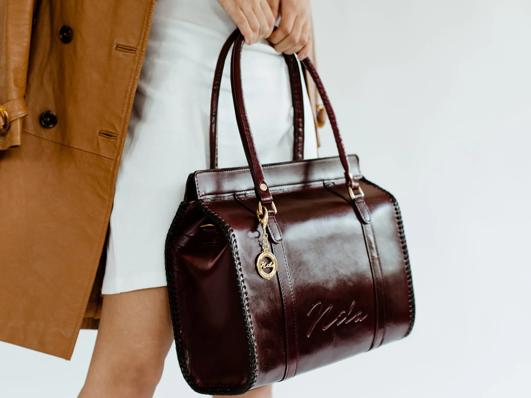 Nila Doctor-Style Satchel. With Zipper