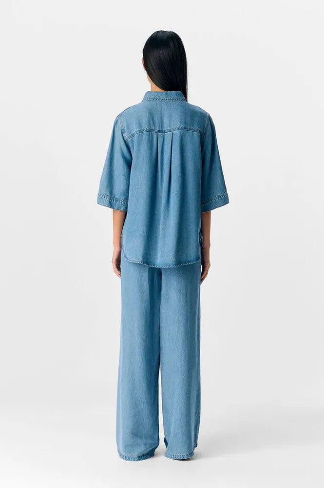 Object Frame Light Blue Denim Shirt