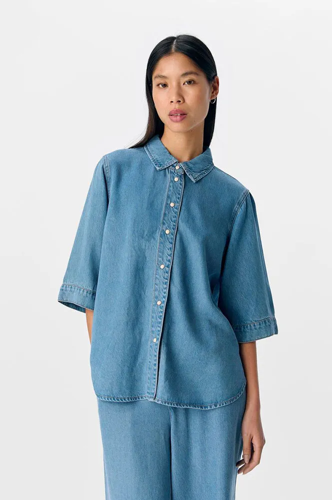 Object Frame Light Blue Denim Shirt