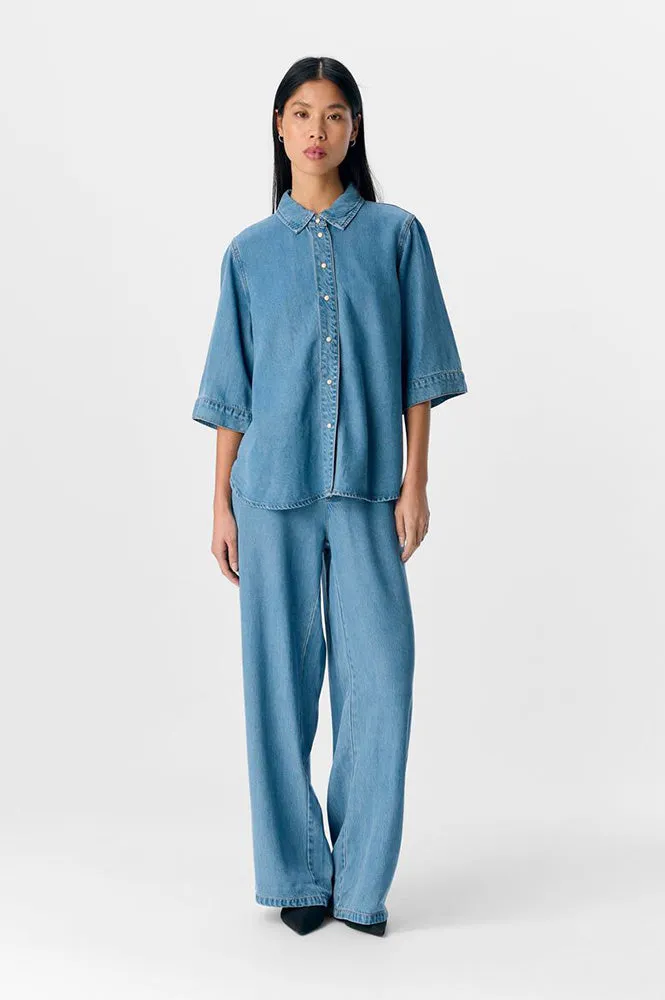 Object Frame Light Blue Denim Shirt