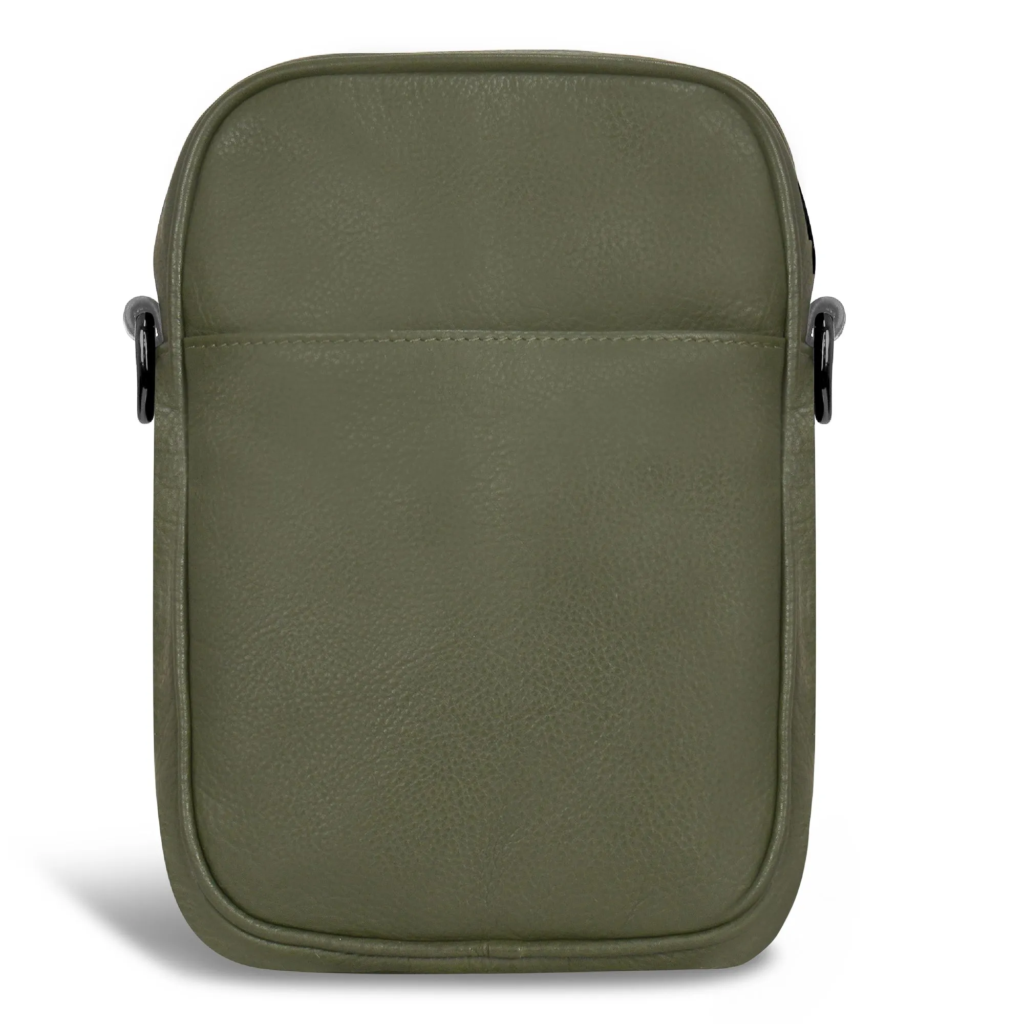 Onyx / Leather Vertical Cross-Body Bag