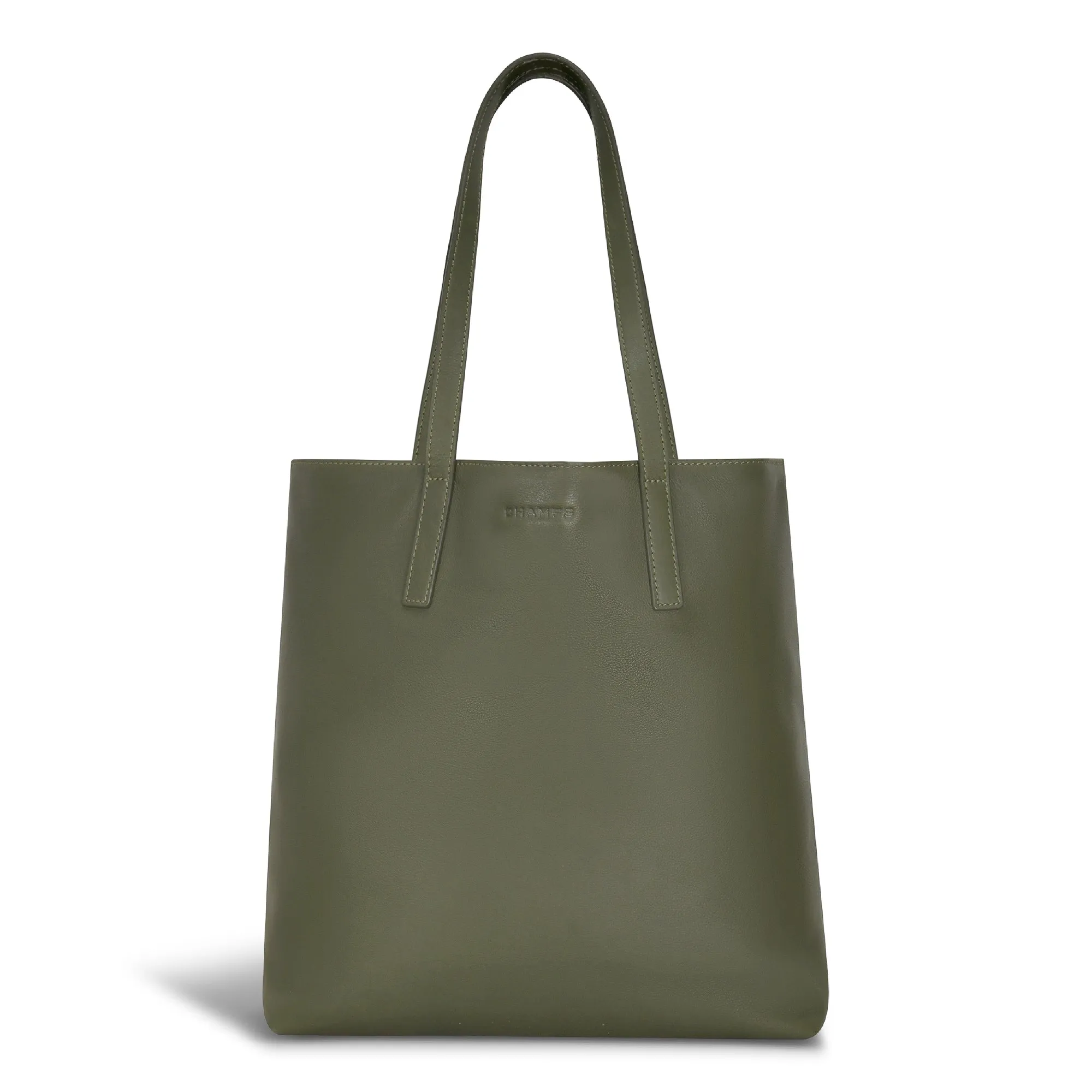 Onyx / Leather Vertical Tote