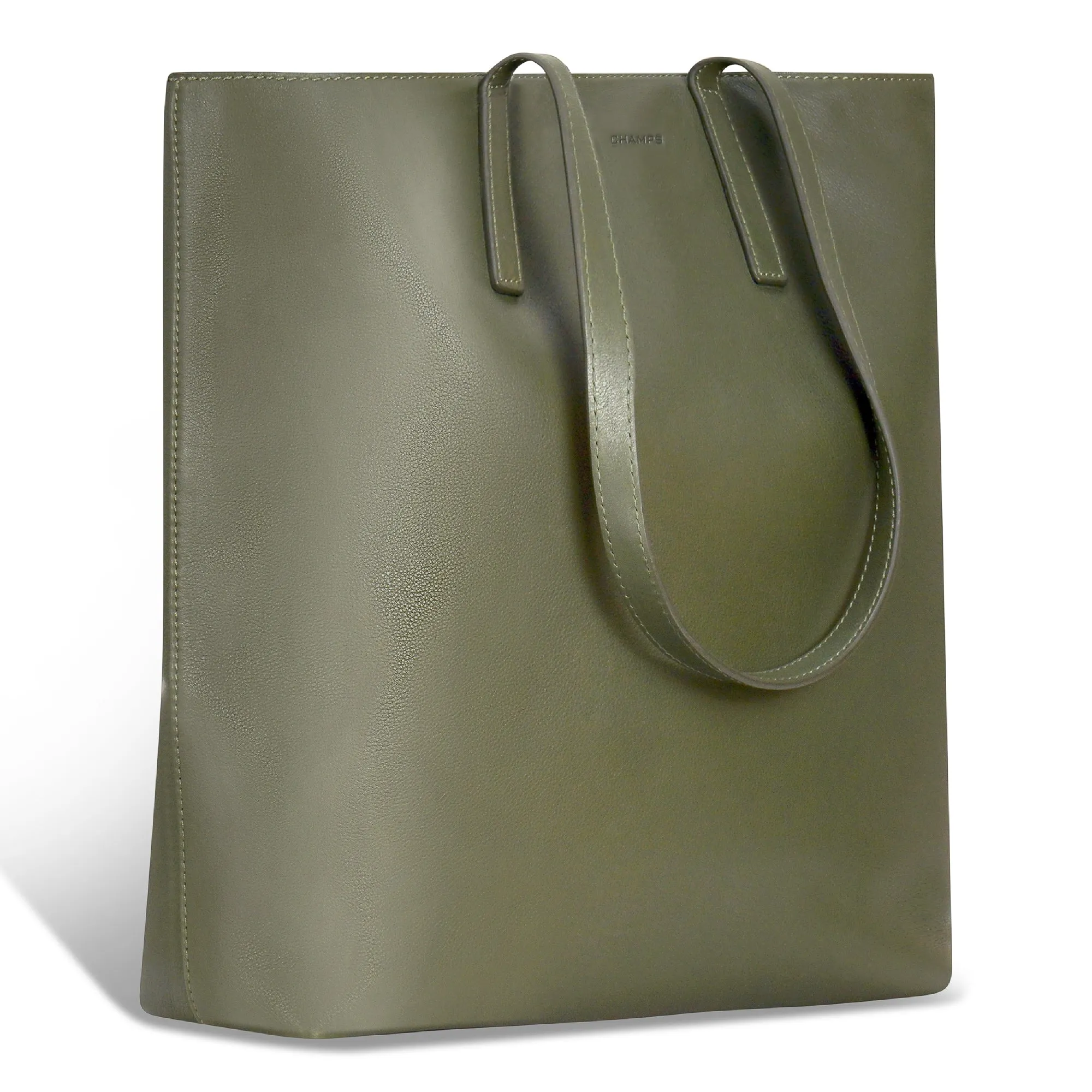 Onyx / Leather Vertical Tote