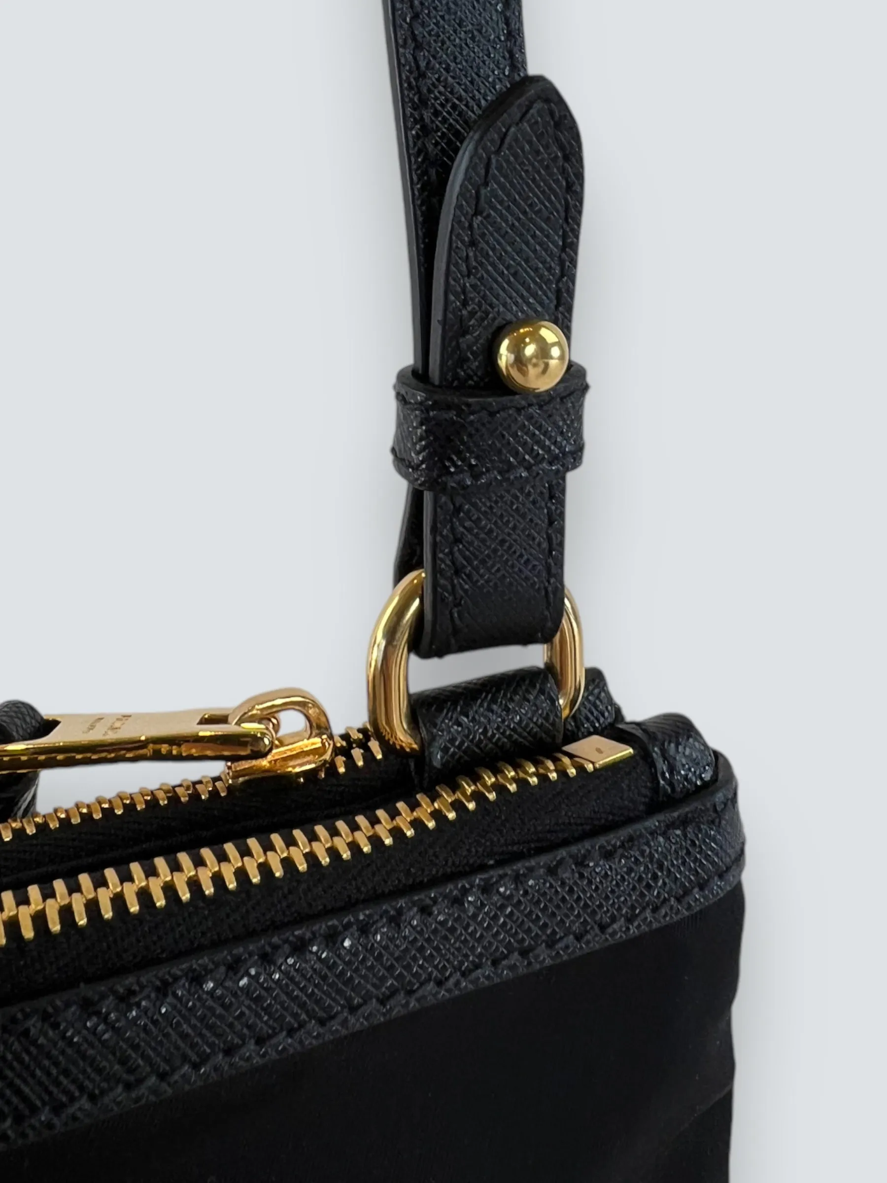 PART PAYMENT ONLY - Prada Black Nylon & Leather Crossbody