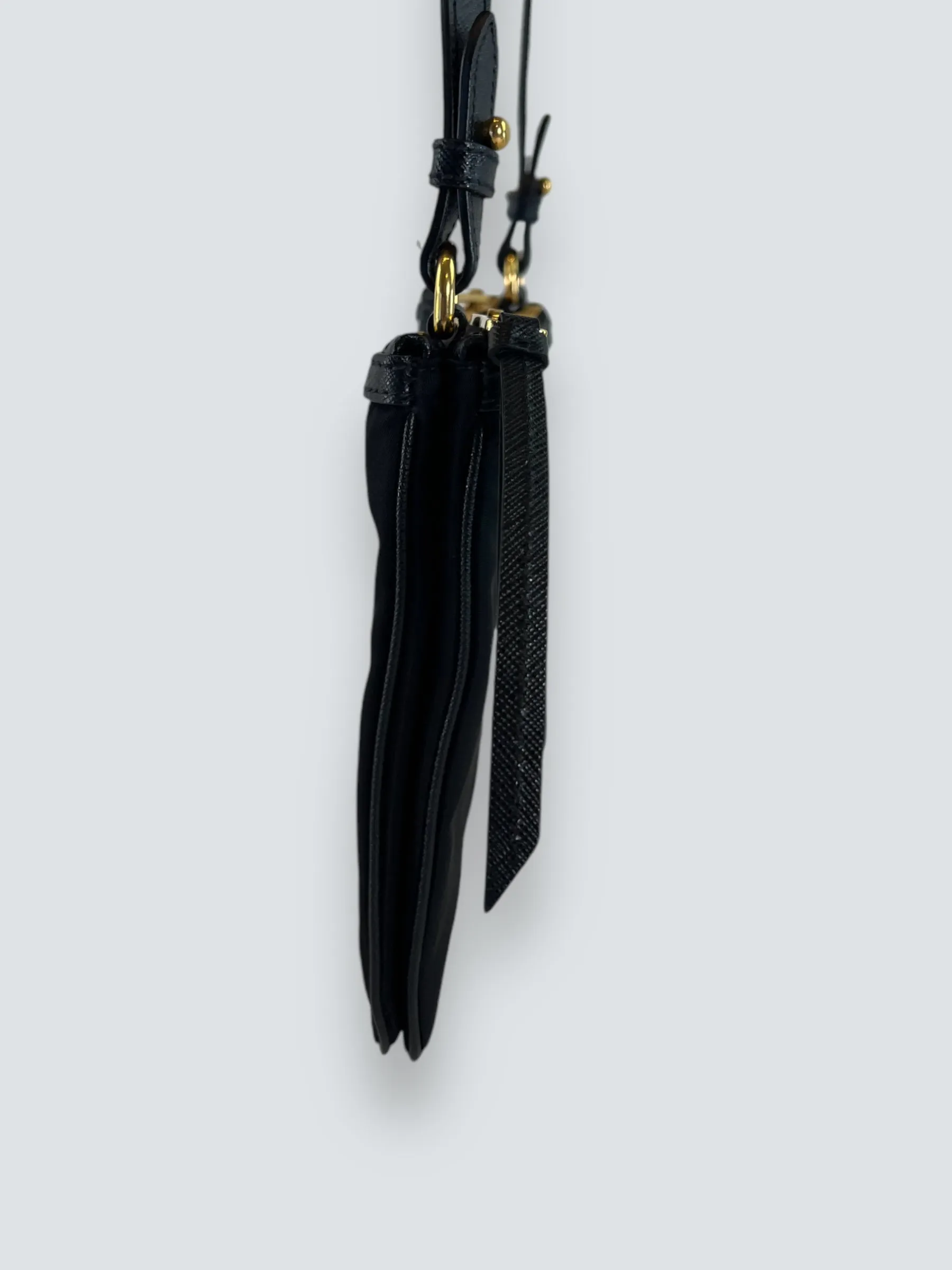 PART PAYMENT ONLY - Prada Black Nylon & Leather Crossbody