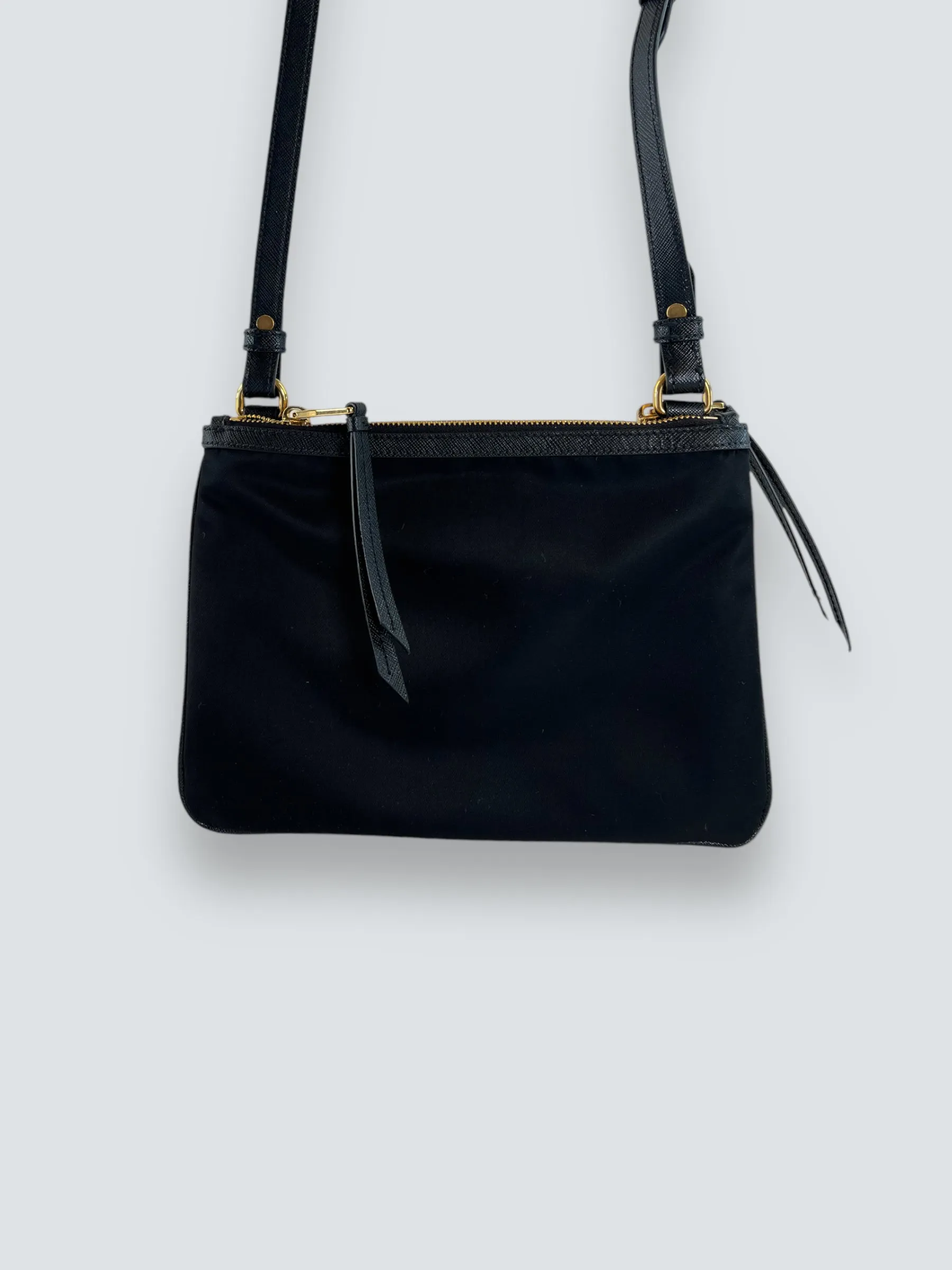 PART PAYMENT ONLY - Prada Black Nylon & Leather Crossbody