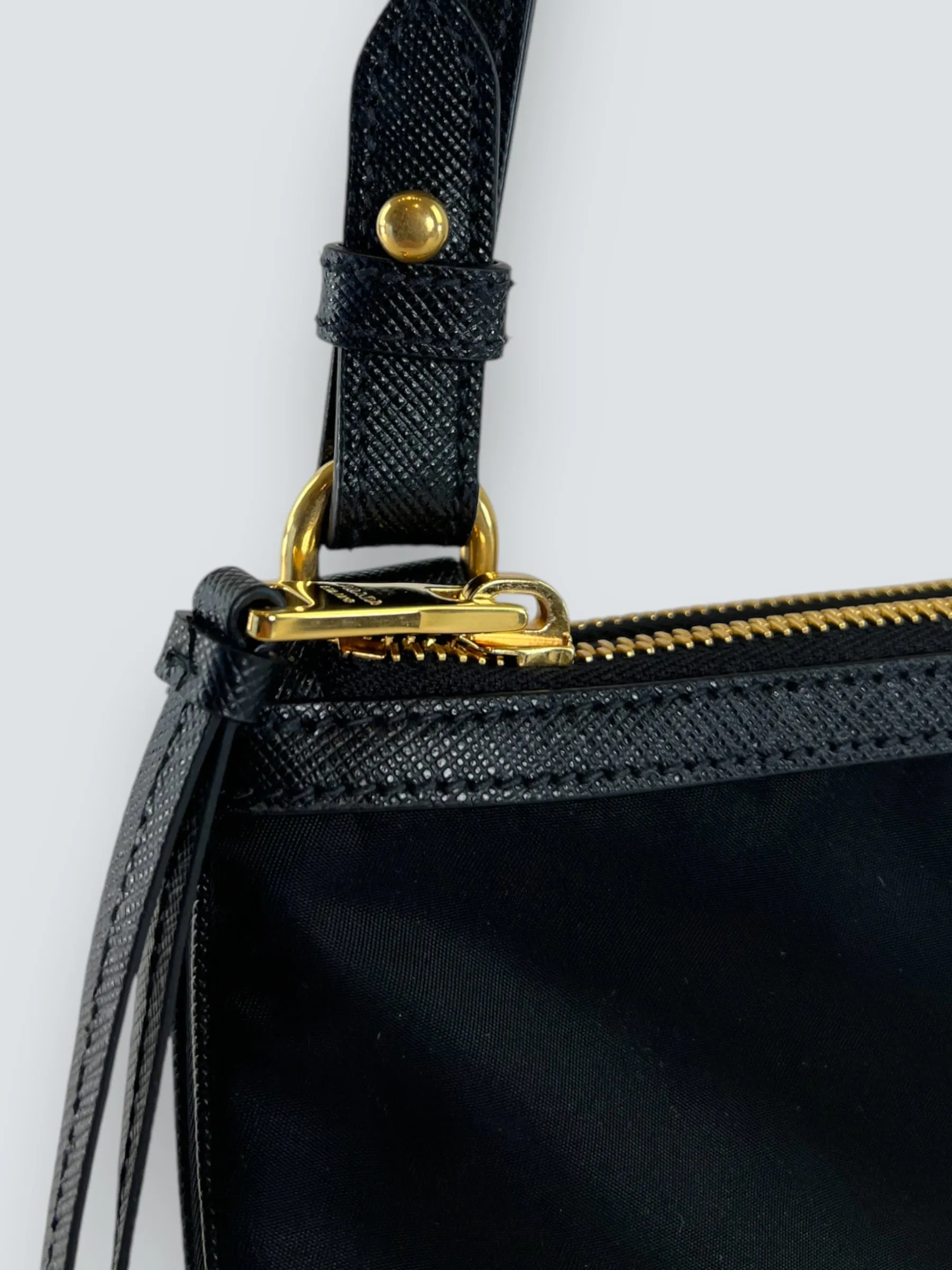 PART PAYMENT ONLY - Prada Black Nylon & Leather Crossbody