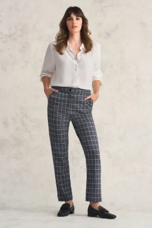 Ponte Check Pant - Ink Check