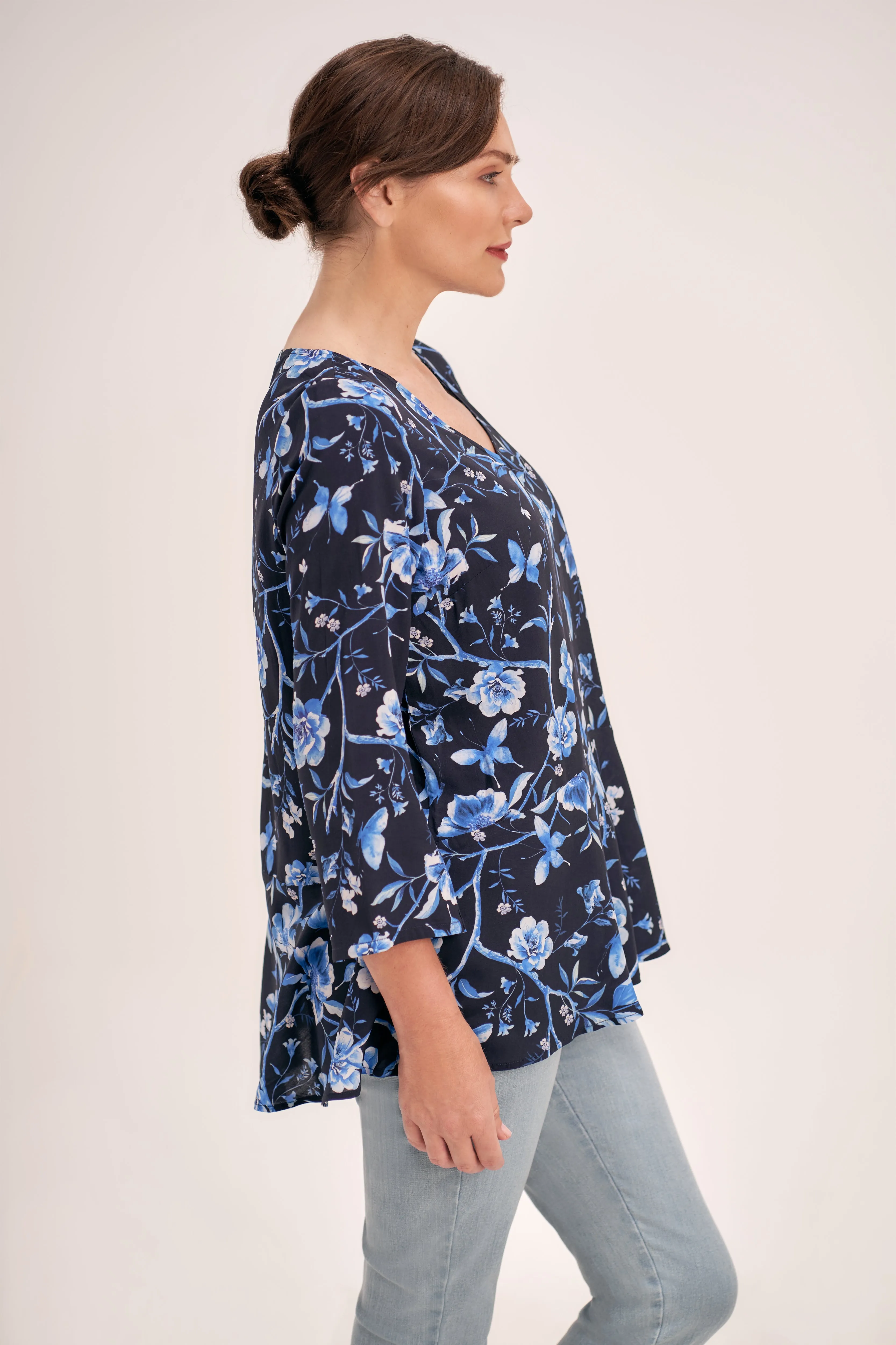 Printed Swing Top - Ink Watercolour