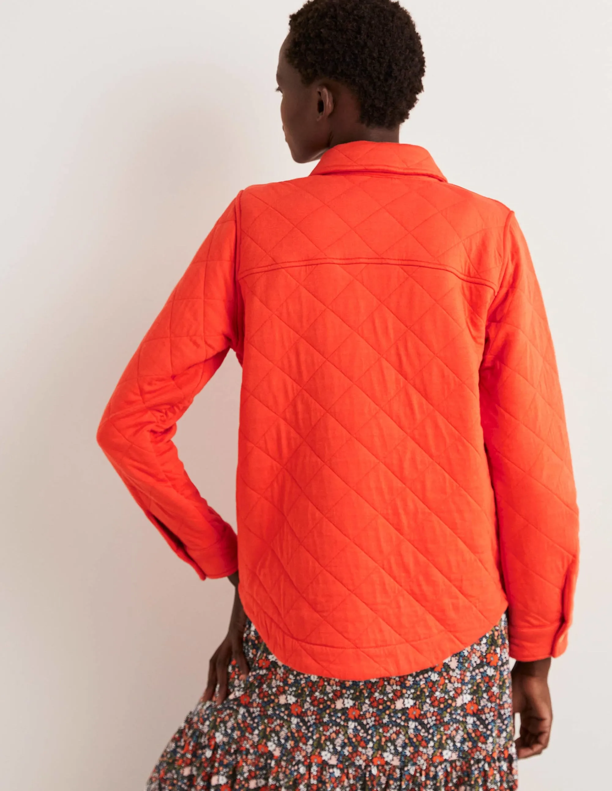 Quilted Jersey Shacket-Tigerlily