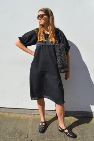 Rabens Saloner Dortia Black Short Angel Dress