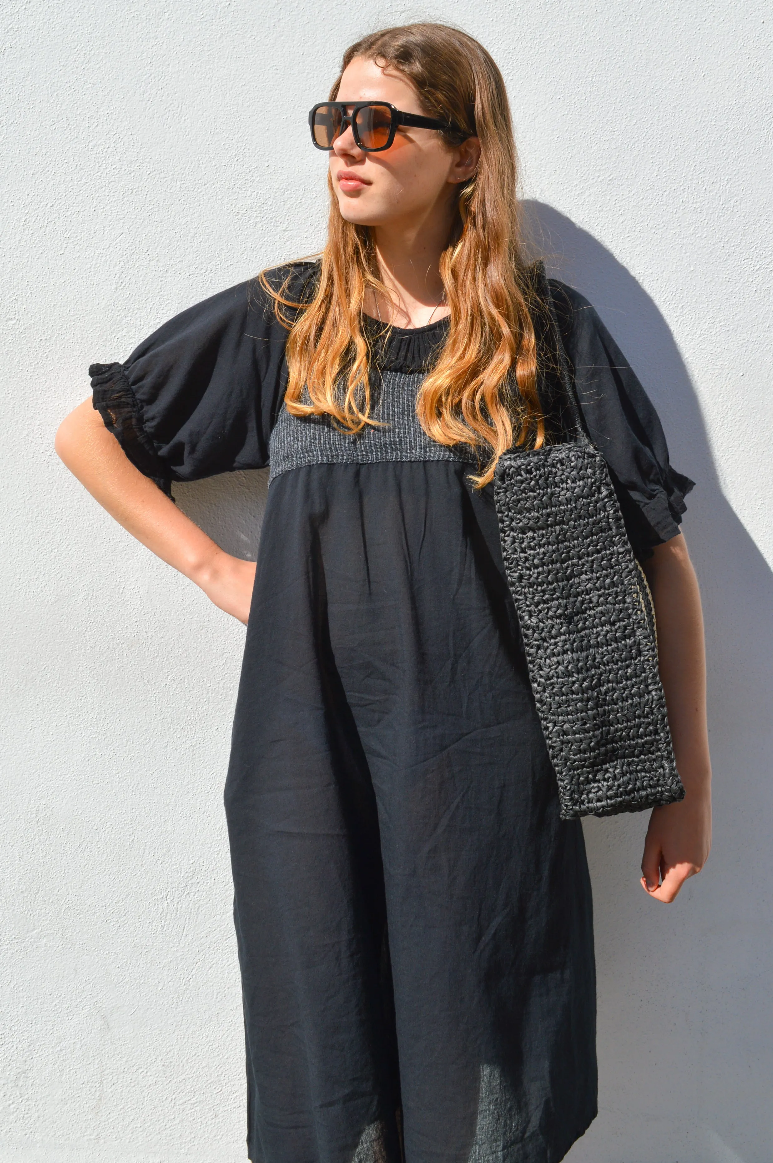 Rabens Saloner Dortia Black Short Angel Dress