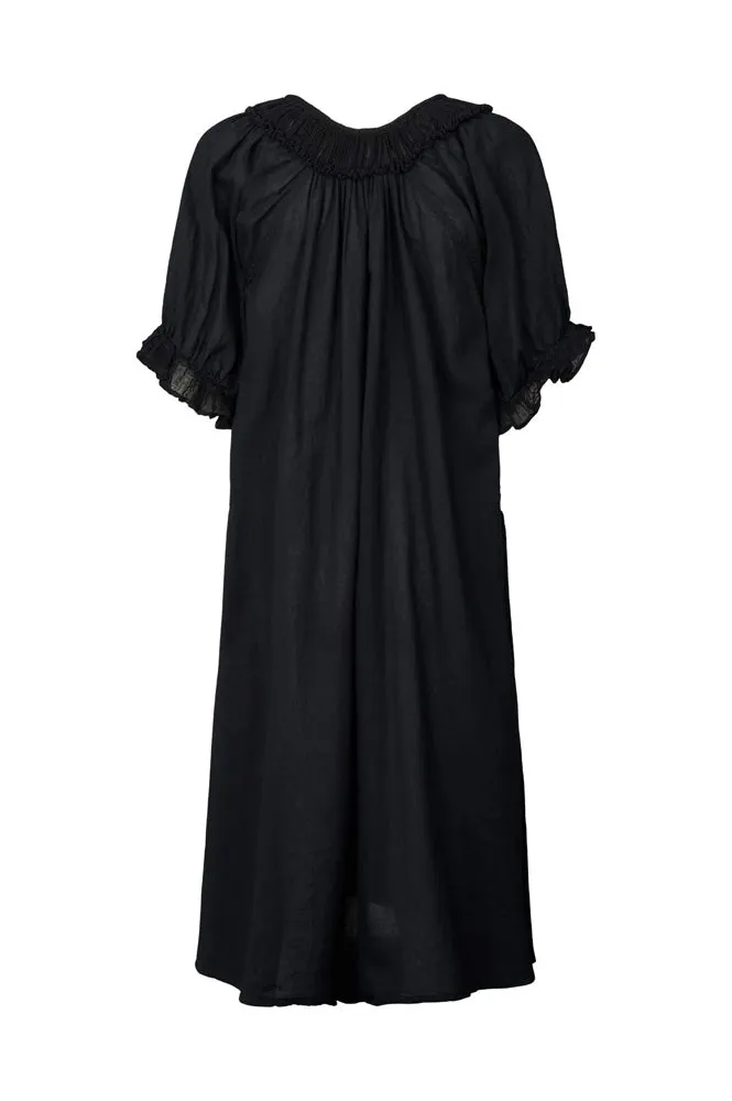 Rabens Saloner Dortia Black Short Angel Dress