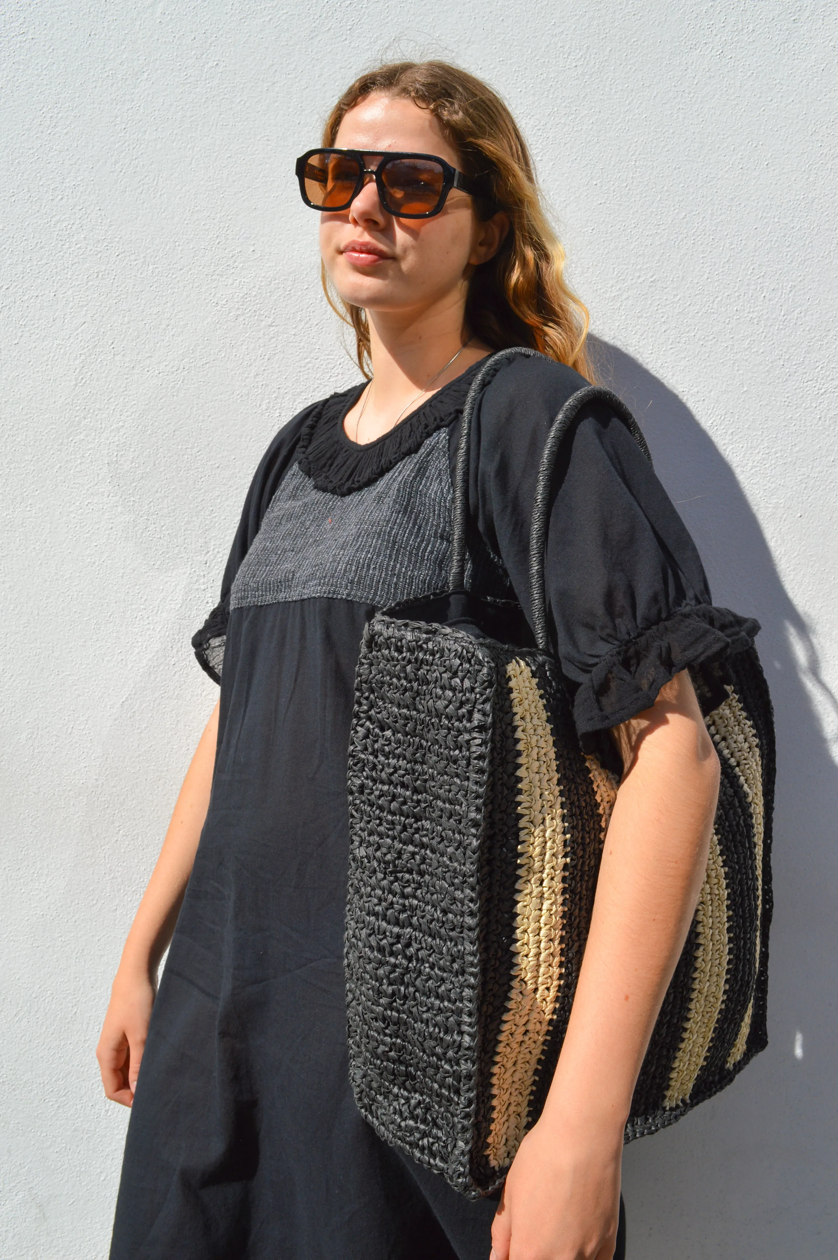 Rabens Saloner Dortia Black Short Angel Dress