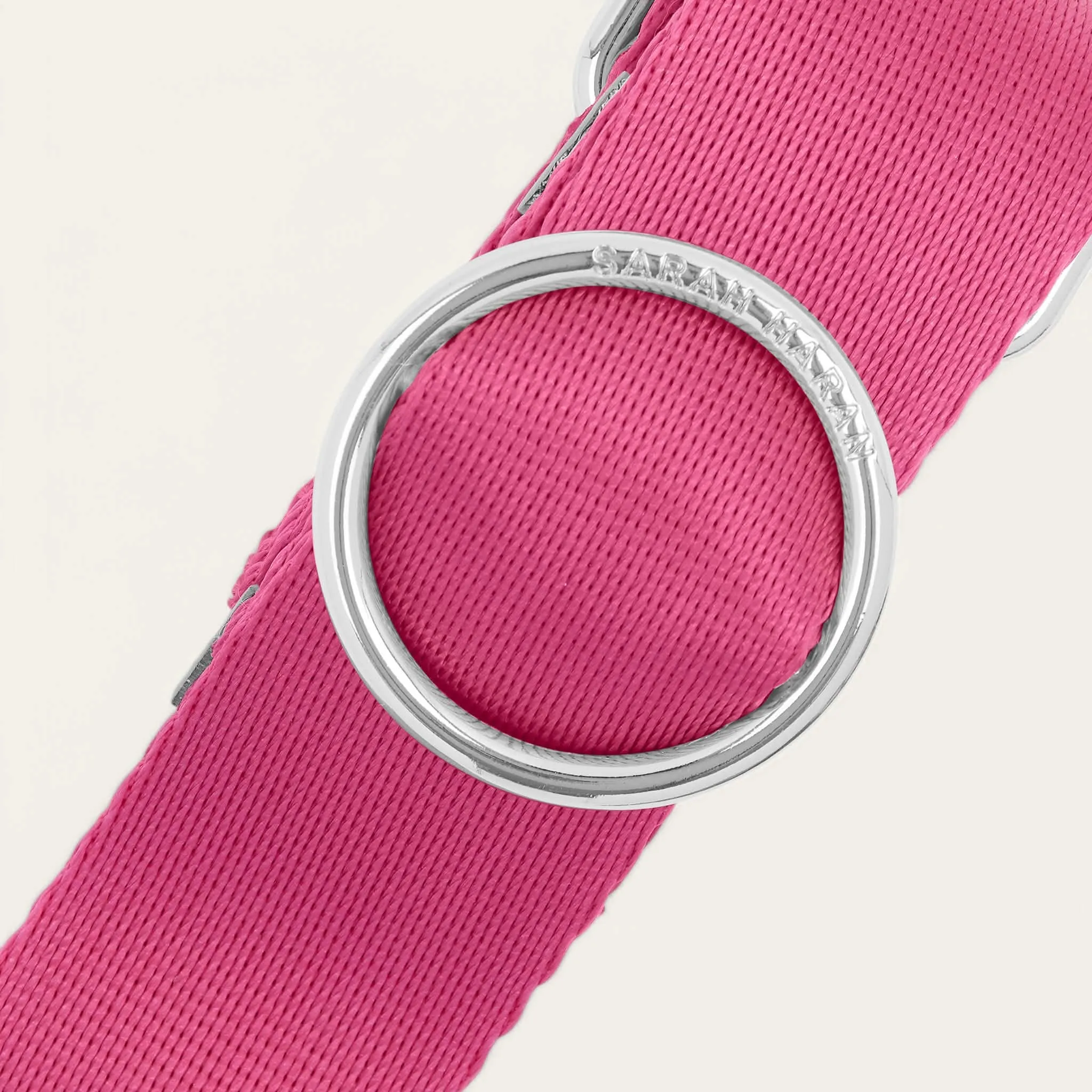 River Strap | Pink with Silver hardware