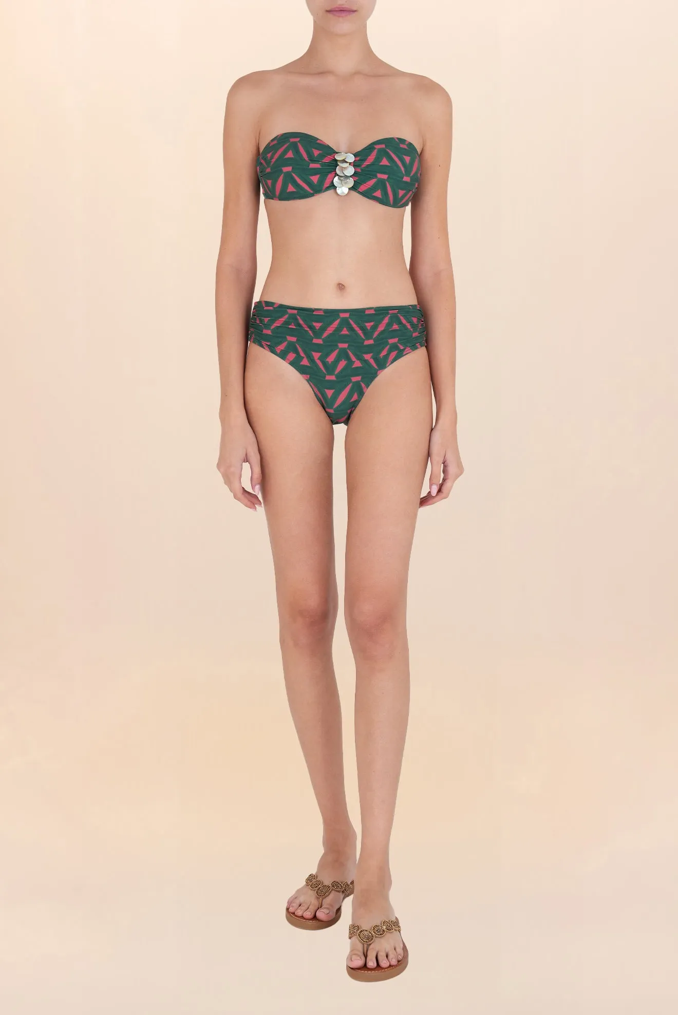 Ruched Bikini Bottom Troyes
