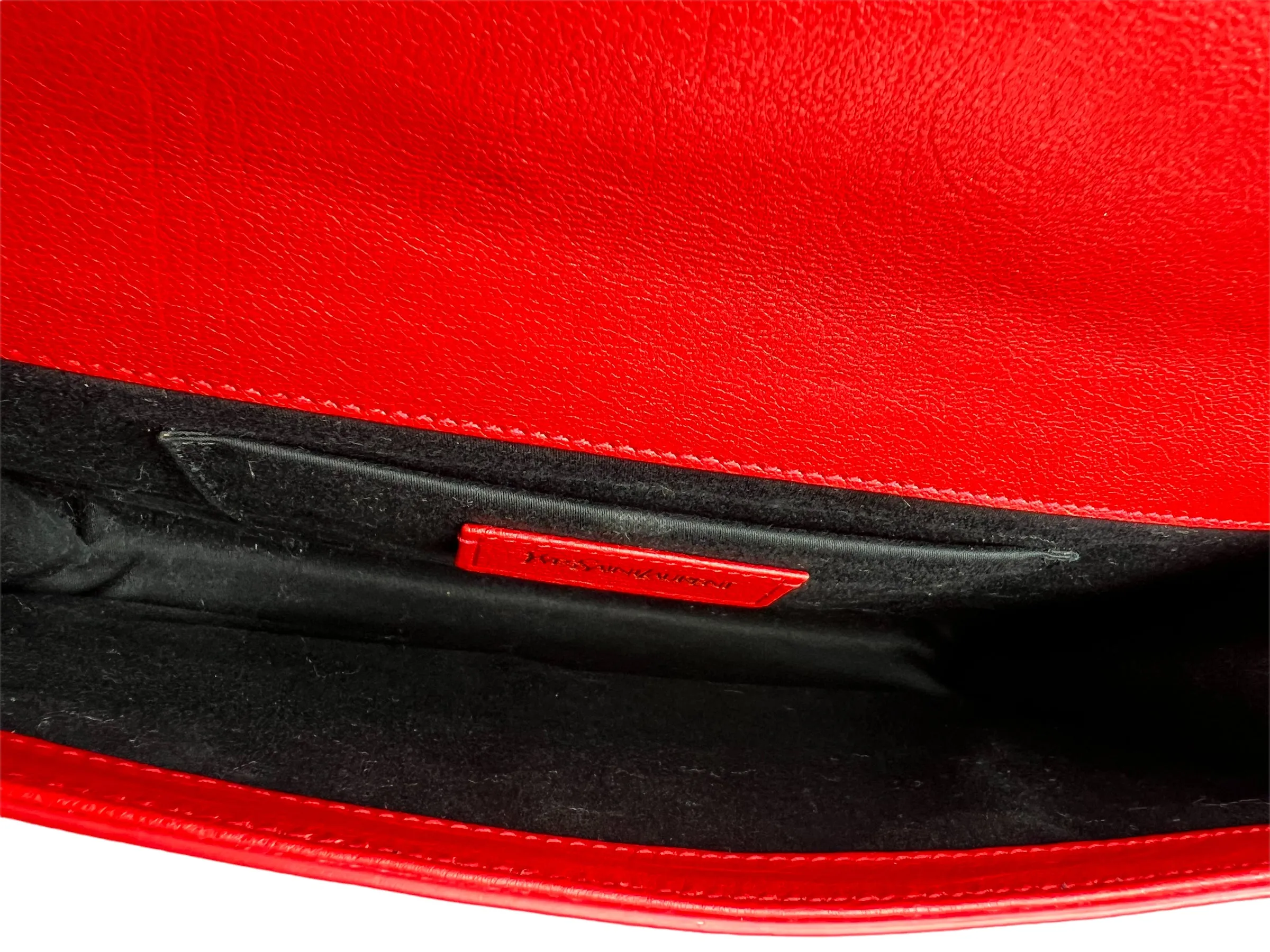 Saint Laurent Red Leather Clutch