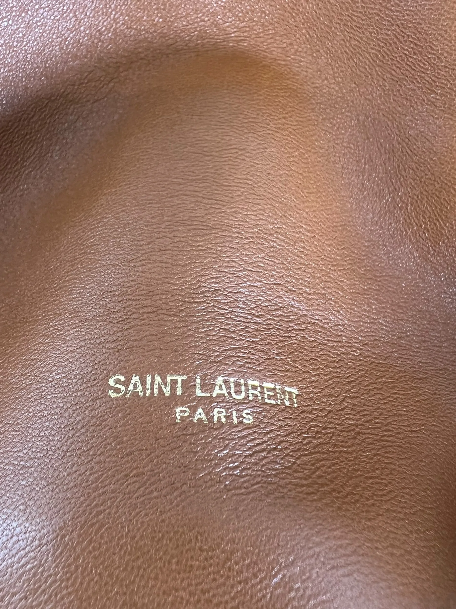 Saint Laurent Tan Nappa Leather Small Puffer Crossbody