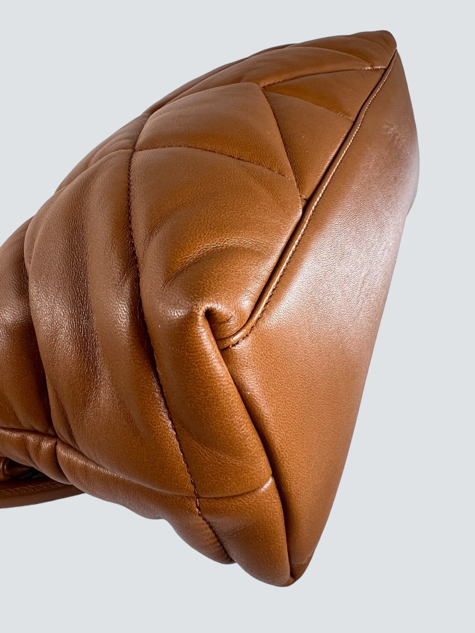 Saint Laurent Tan Nappa Leather Small Puffer Crossbody