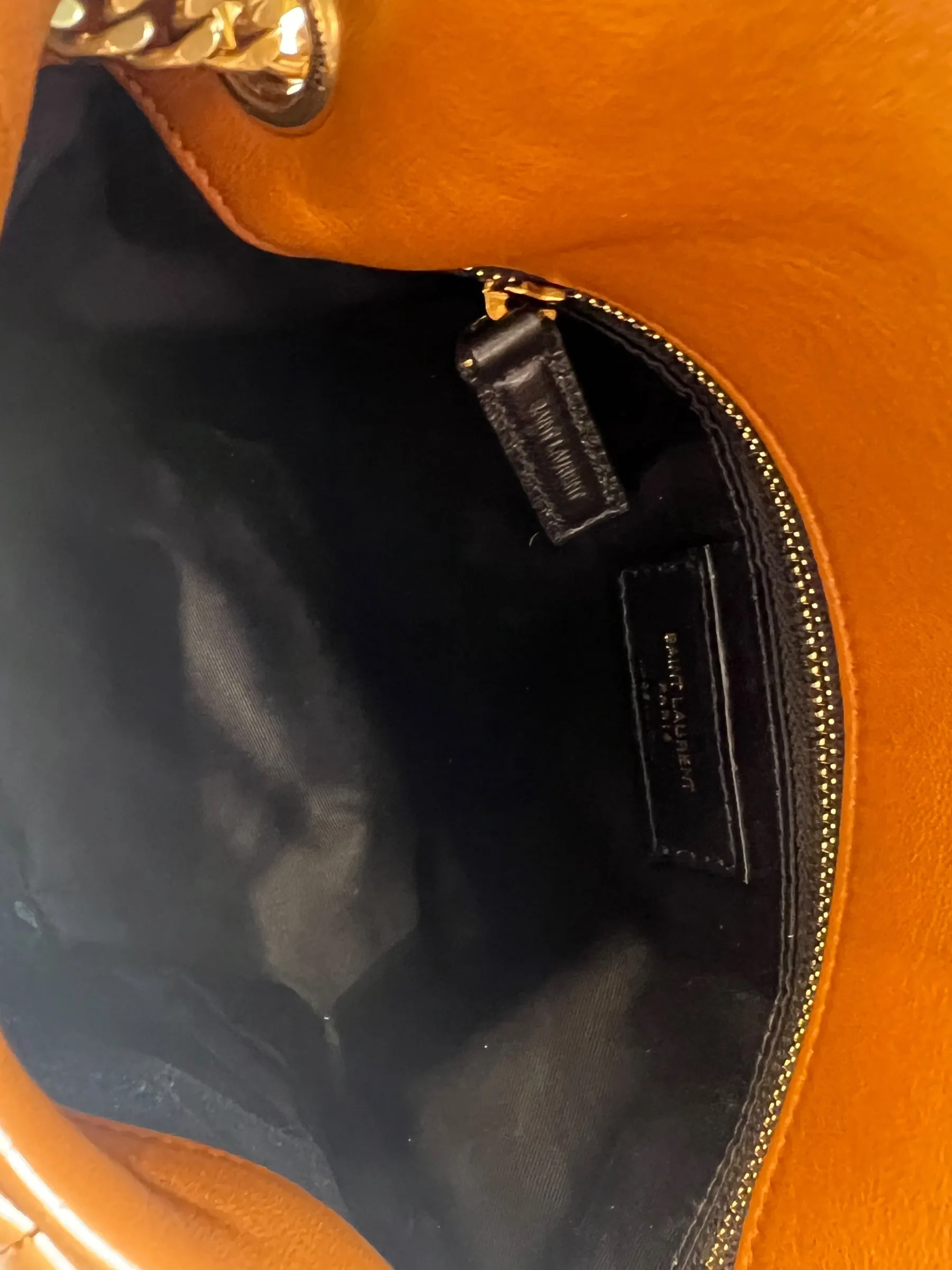 Saint Laurent Tan Nappa Leather Small Puffer Crossbody