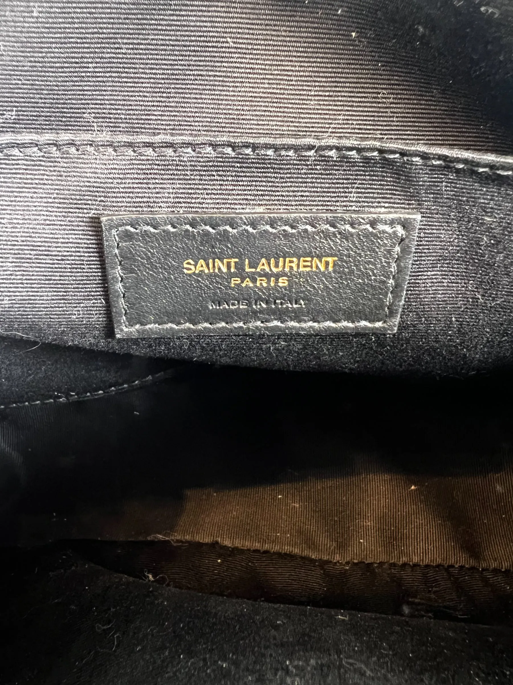 Saint Laurent Taupe Quilted Leather Lou Camera Bag
