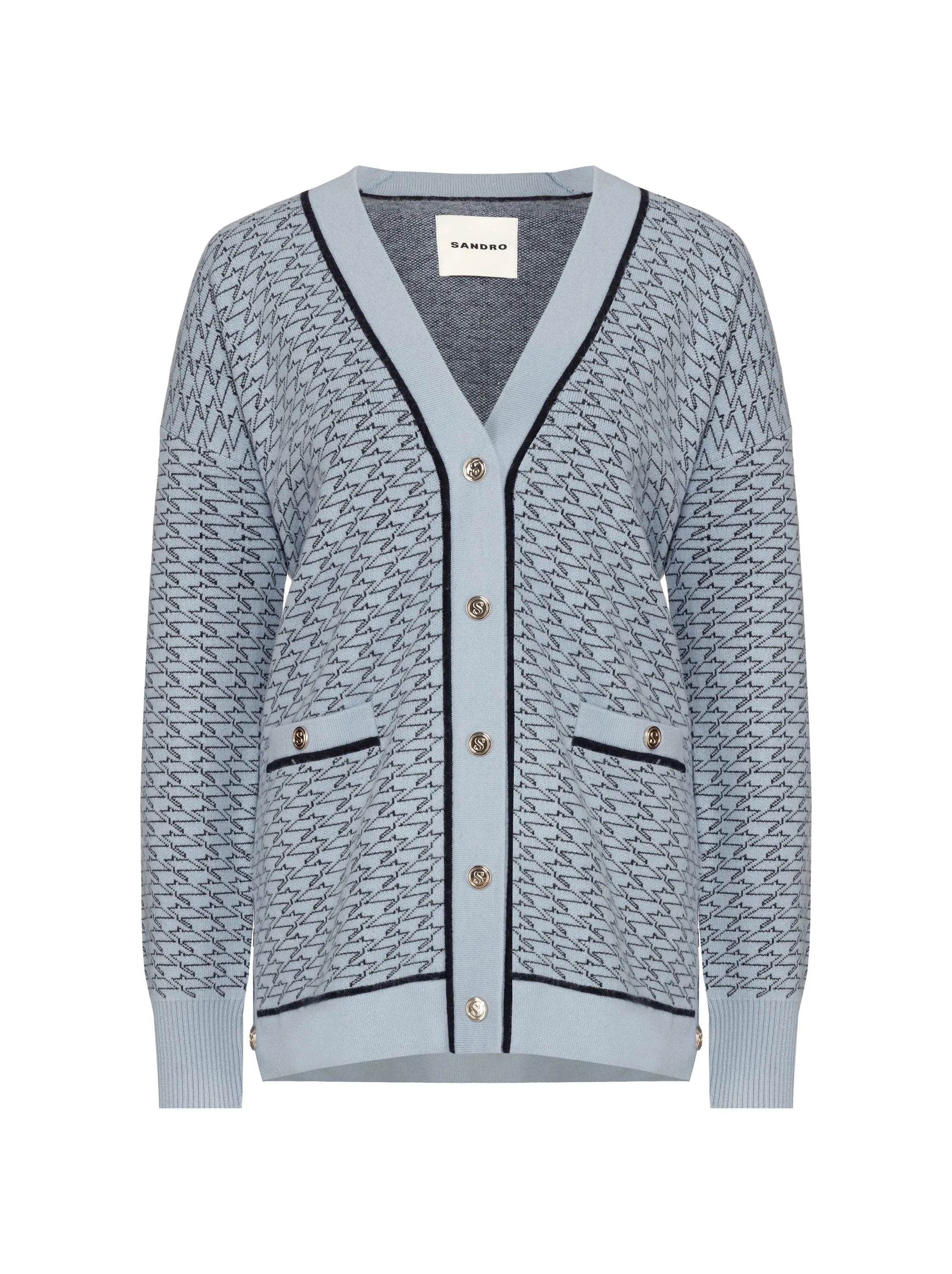 Sandro Blue Cardigan - Size Medium