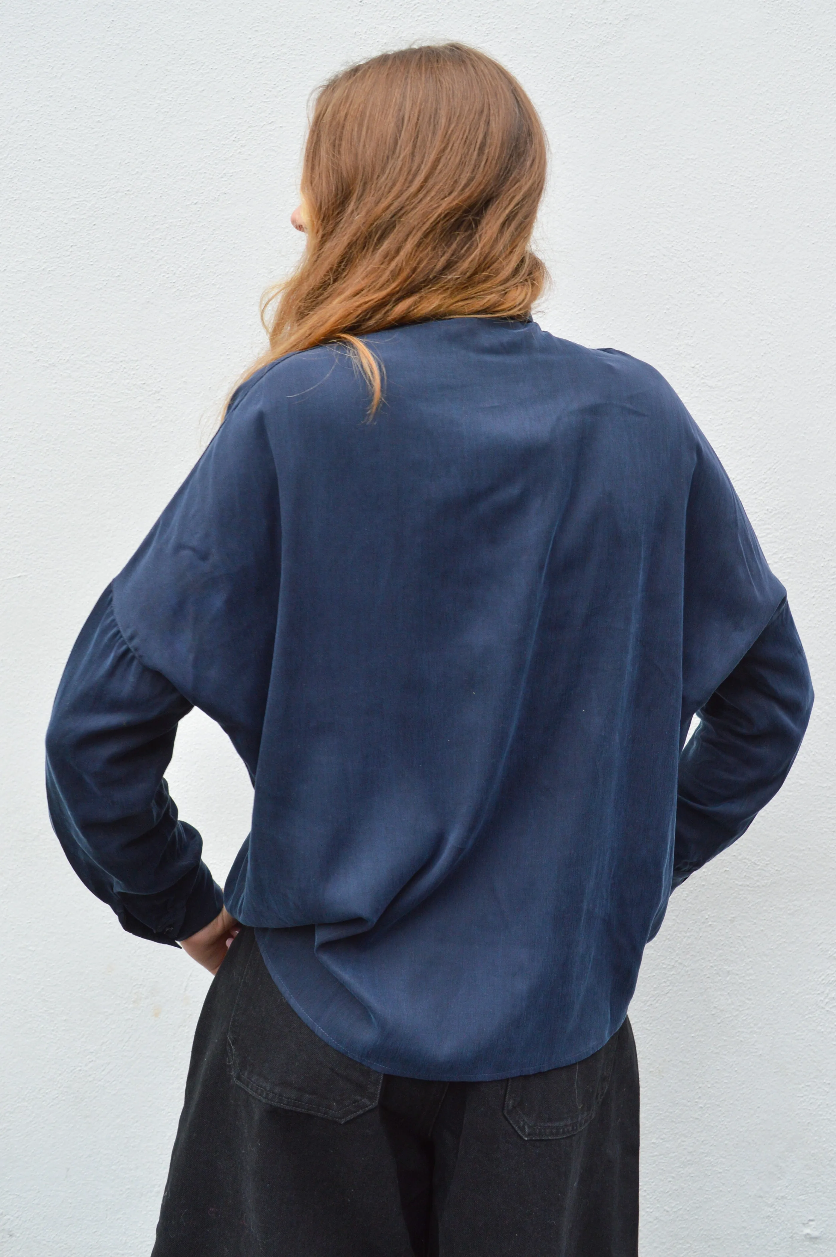 Sessùn Lady D Navy Wide Shirt