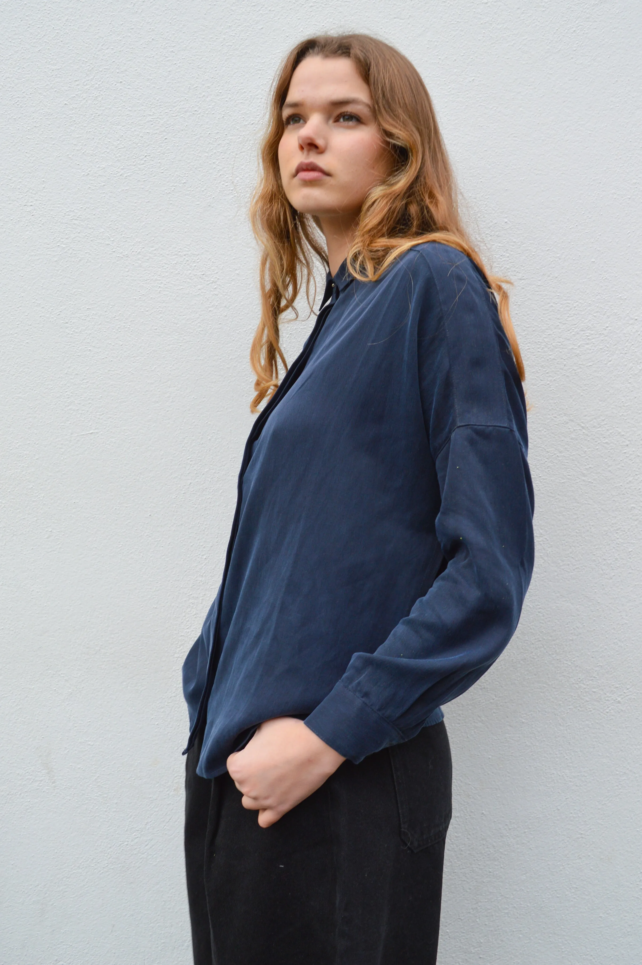 Sessùn Lady D Navy Wide Shirt