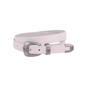 Silver Minimalist Western Belt