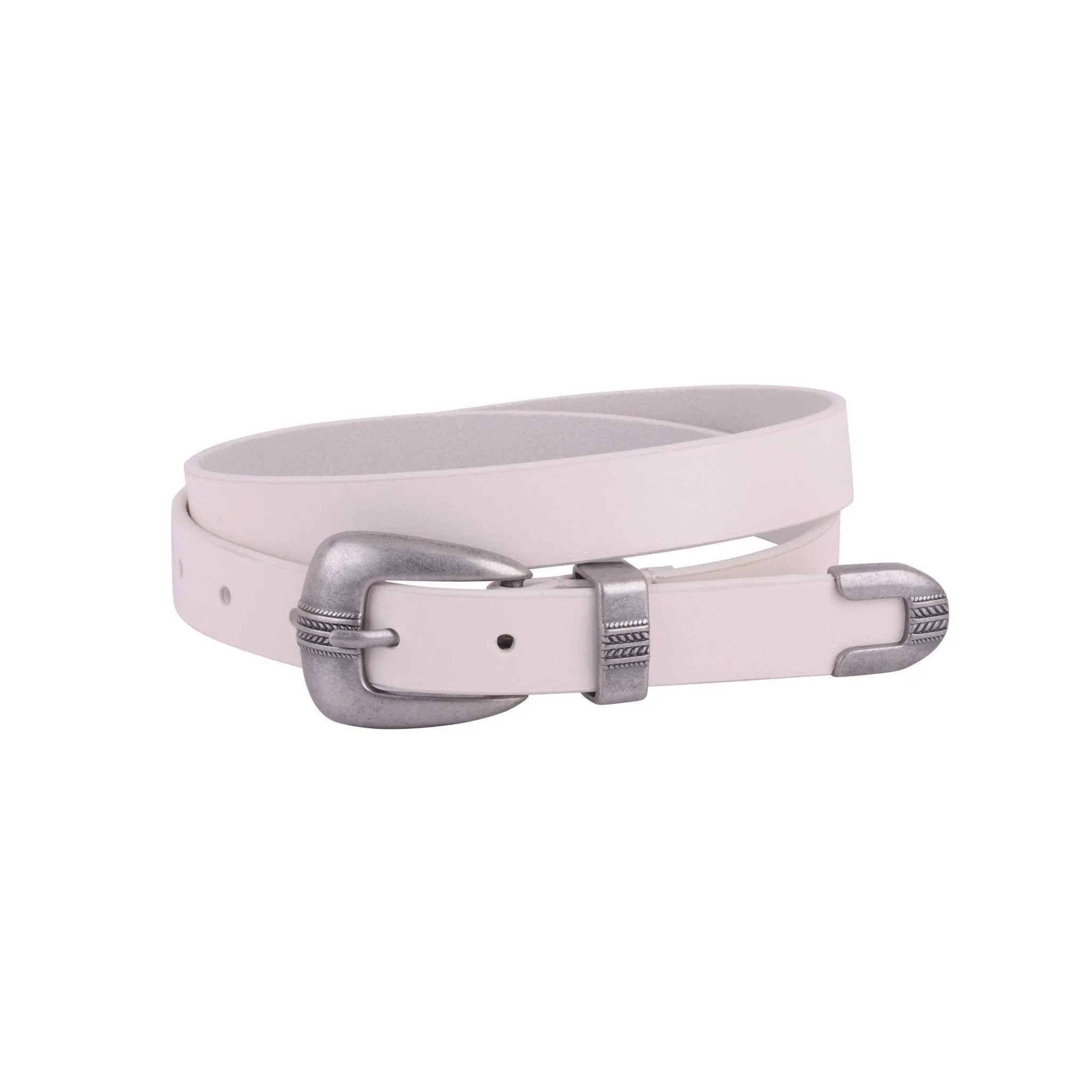 Silver Minimalist Western Belt