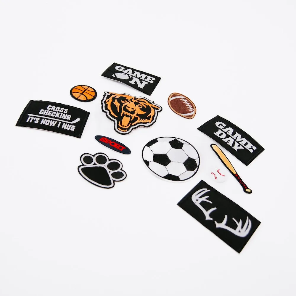 Sports Iron On Patch Bundle (12 pcs)