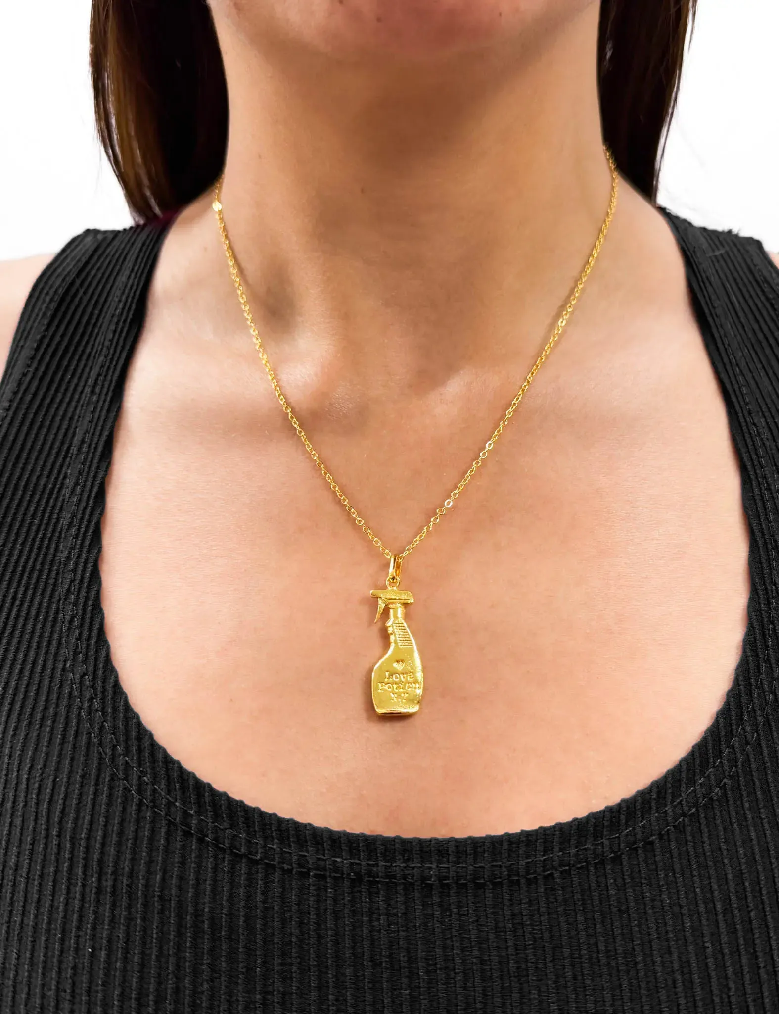 Spritz Love Potion #7 Necklace - Spray Bottle Pendant