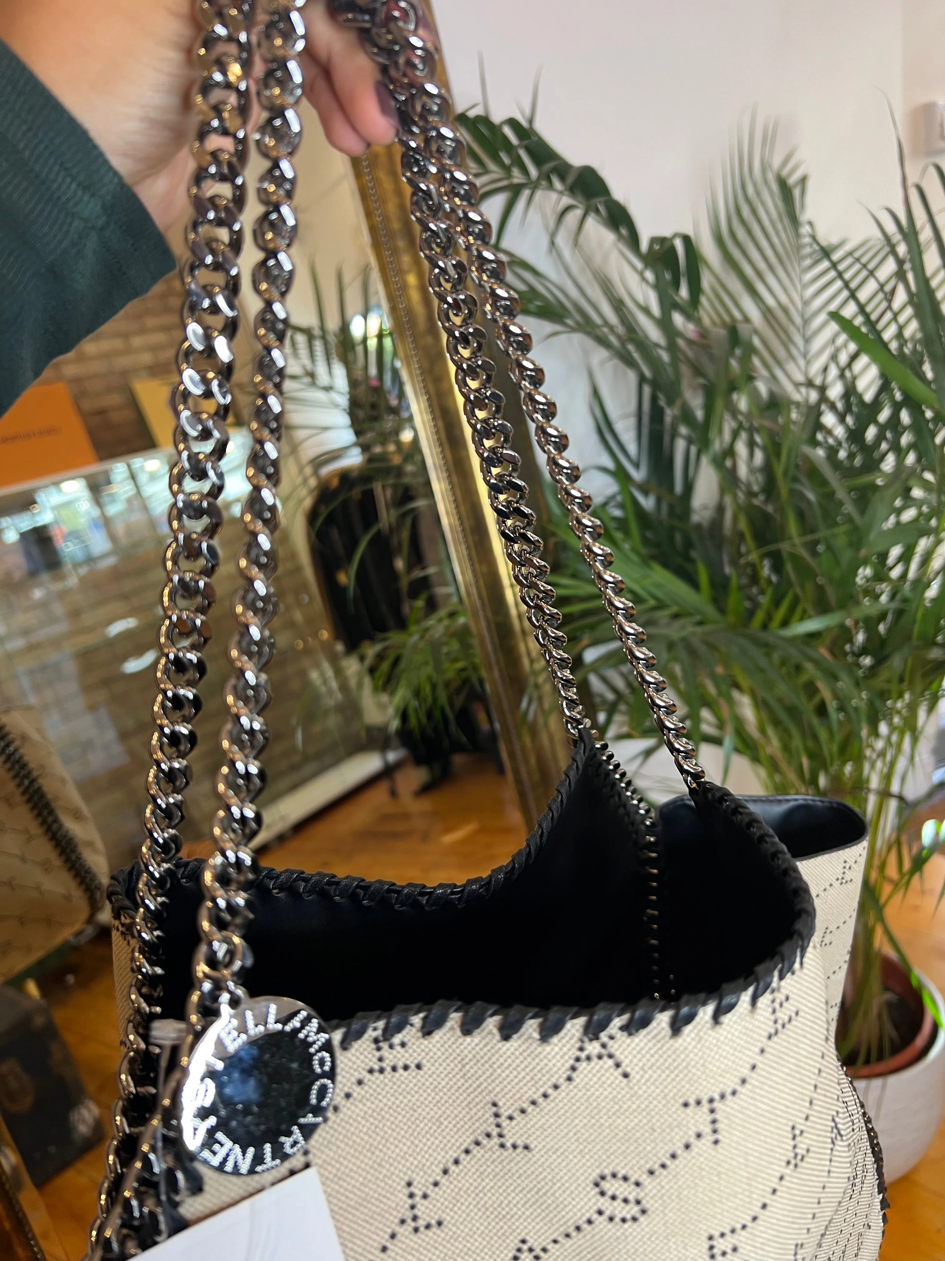 Stella McCartney Monogram Printed Logo Canvas Falabella with Pochette (Reversable)