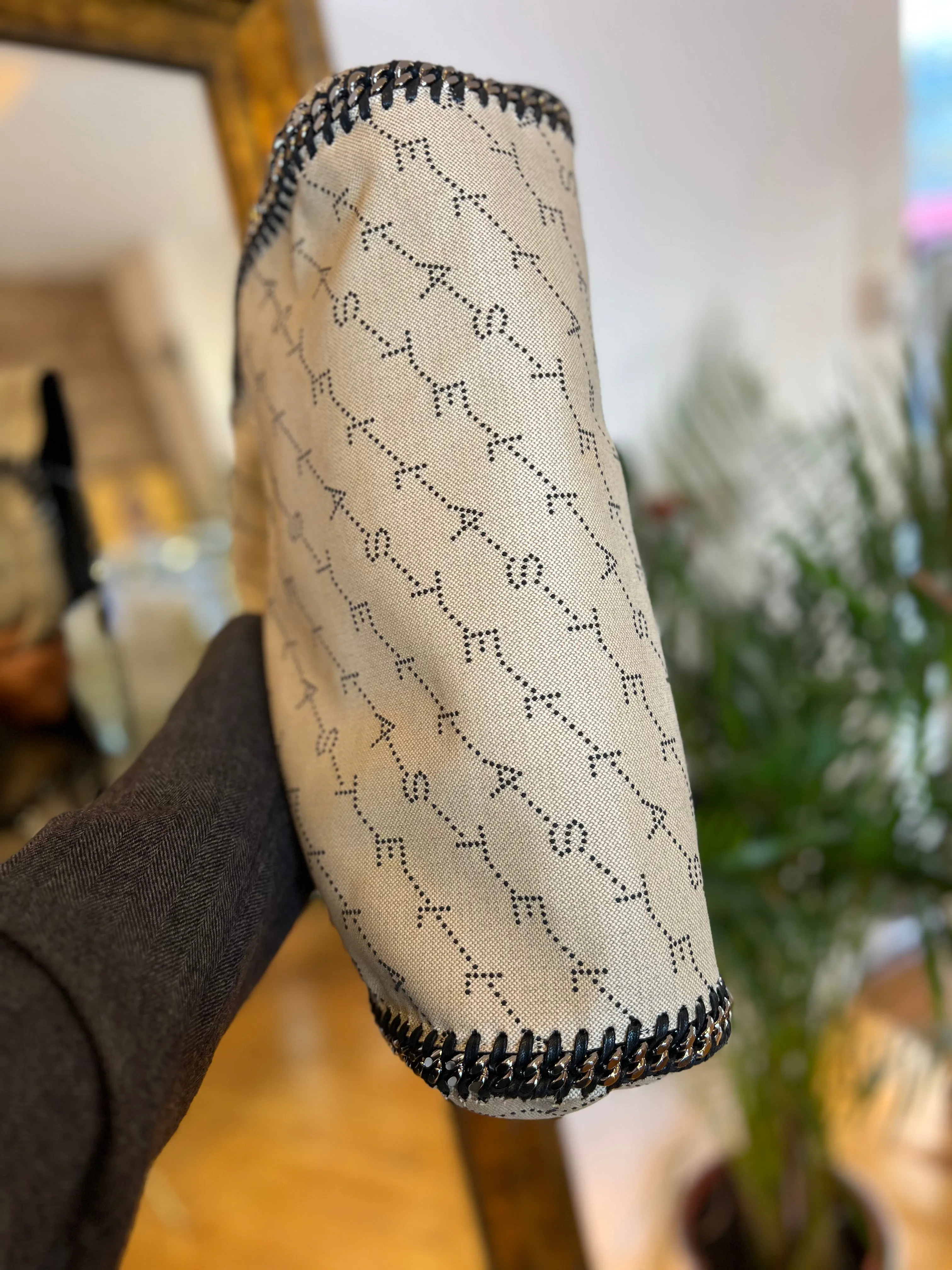 Stella McCartney Monogram Printed Logo Canvas Falabella with Pochette (Reversable)