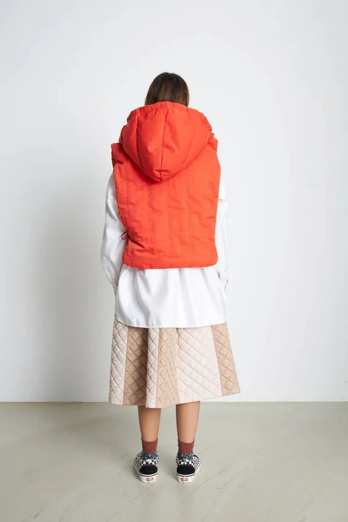 Stella Nova Hooded Orange Red Vest
