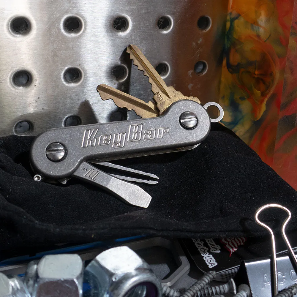 Stonewashed Titanium KeyBar