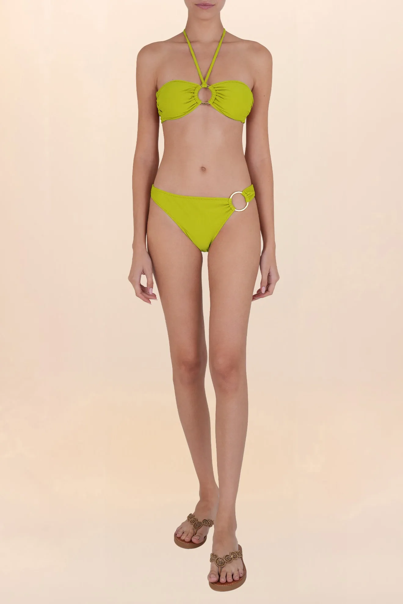 Strapless Bikini Top Joker Green