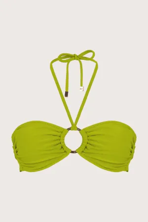 Strapless Bikini Top Joker Green