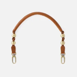 Tamborine Strap in Polished Leather - Truffle