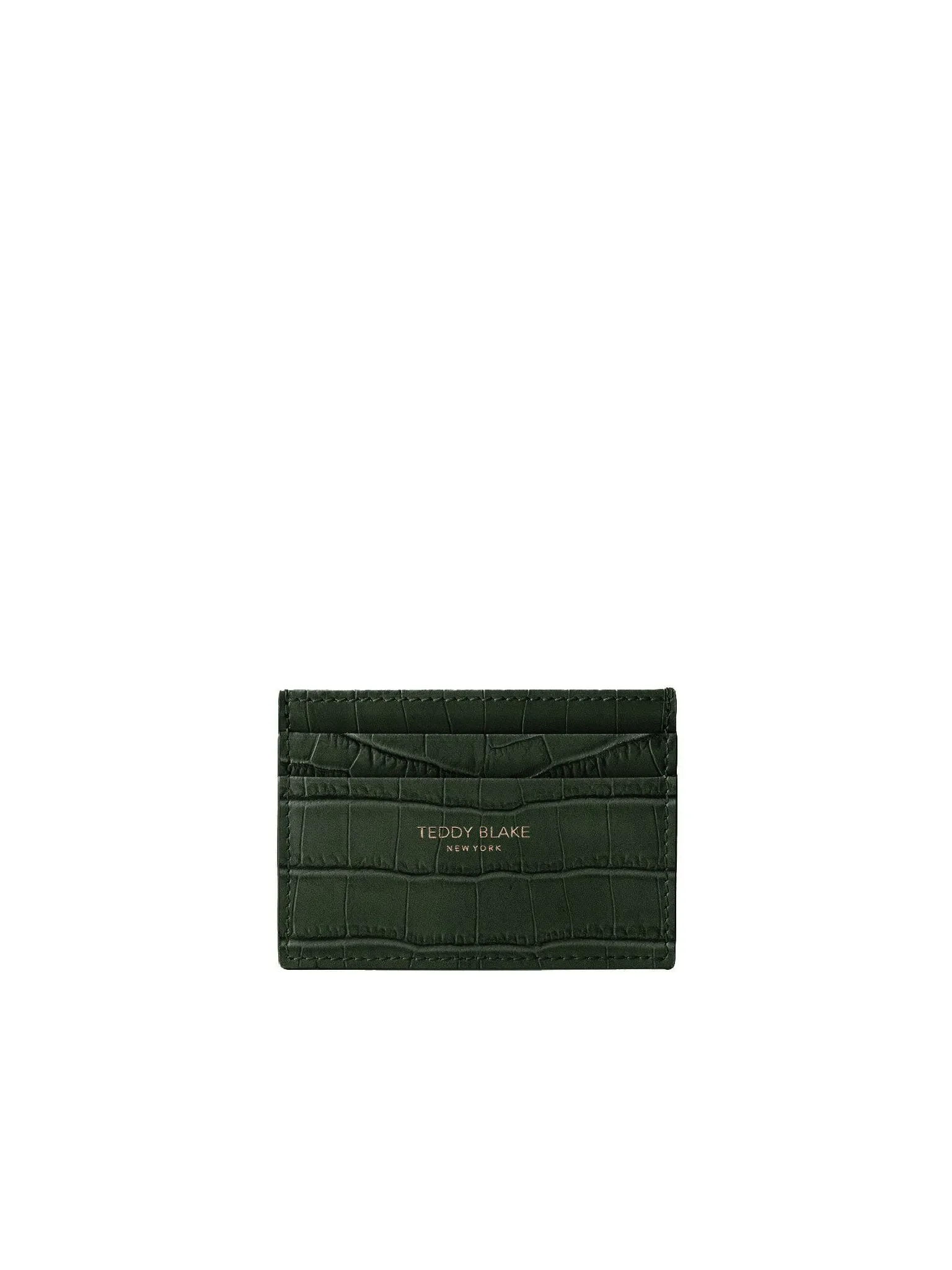 TB Cardholder Croco - Dark Green