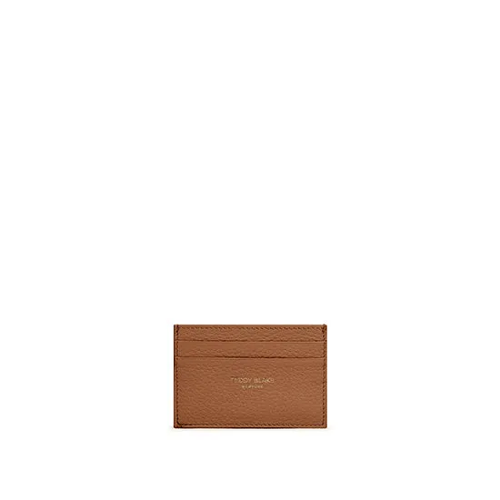 TB Cardholder Stampato - Camel Brown
