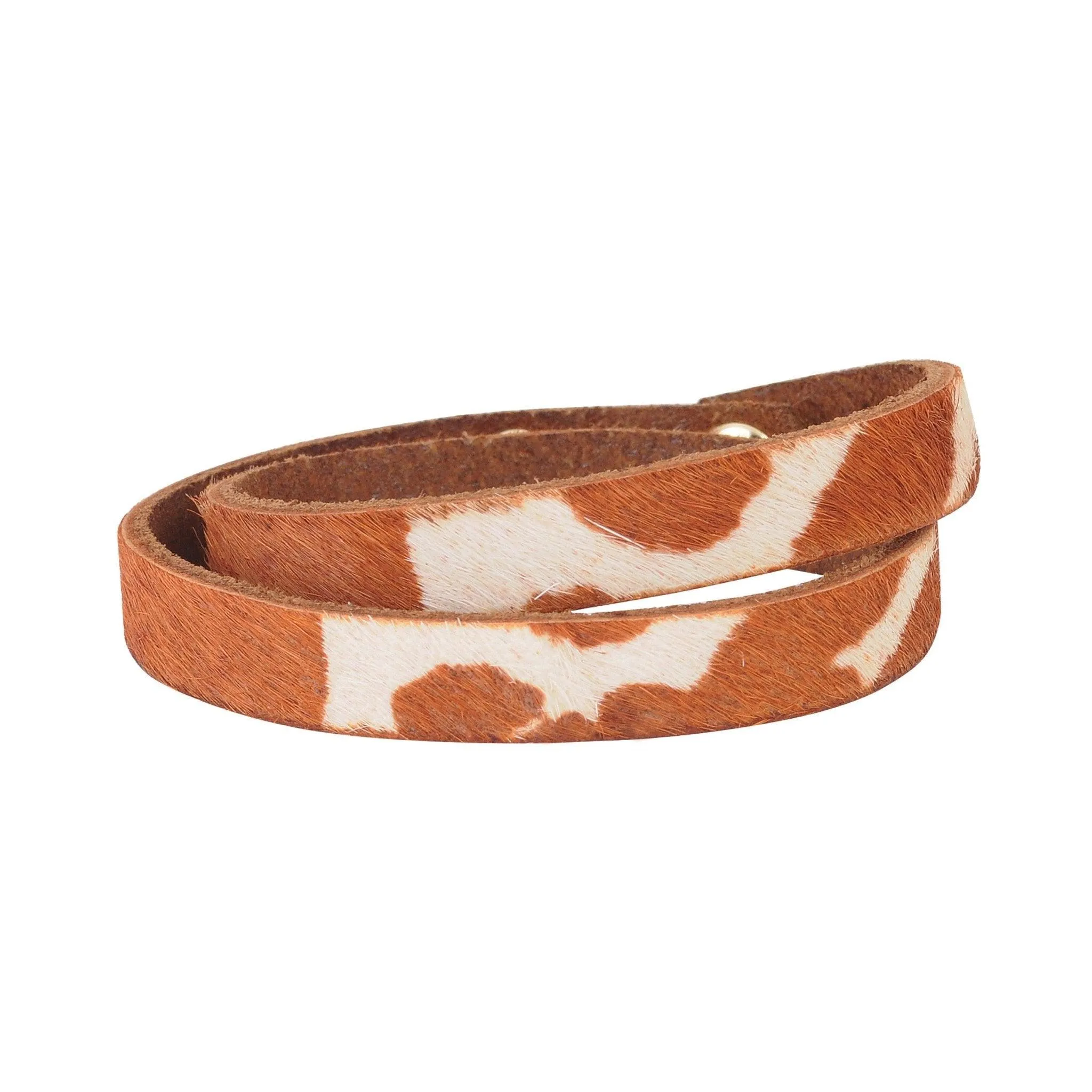The Calf Skin Double Wrap Bracelet