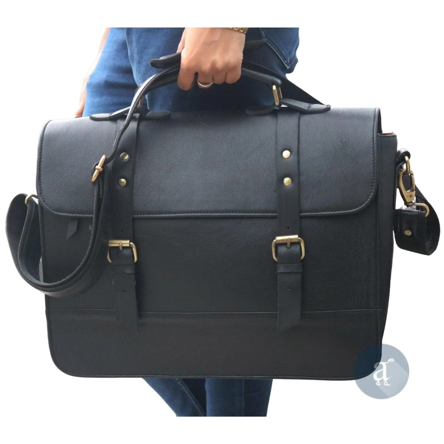 The Carrier Black Laptop Messenger