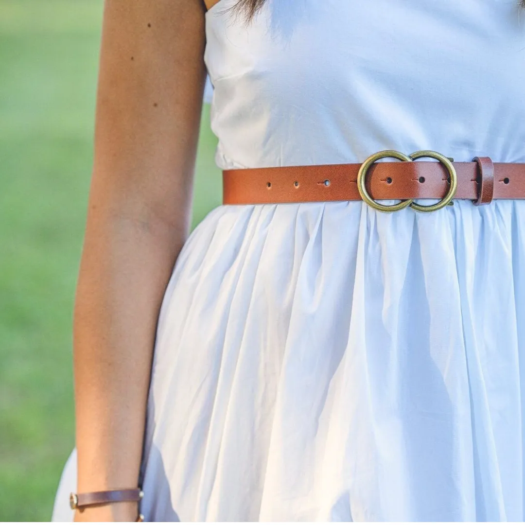 The Harmony Buckle Leather Belt