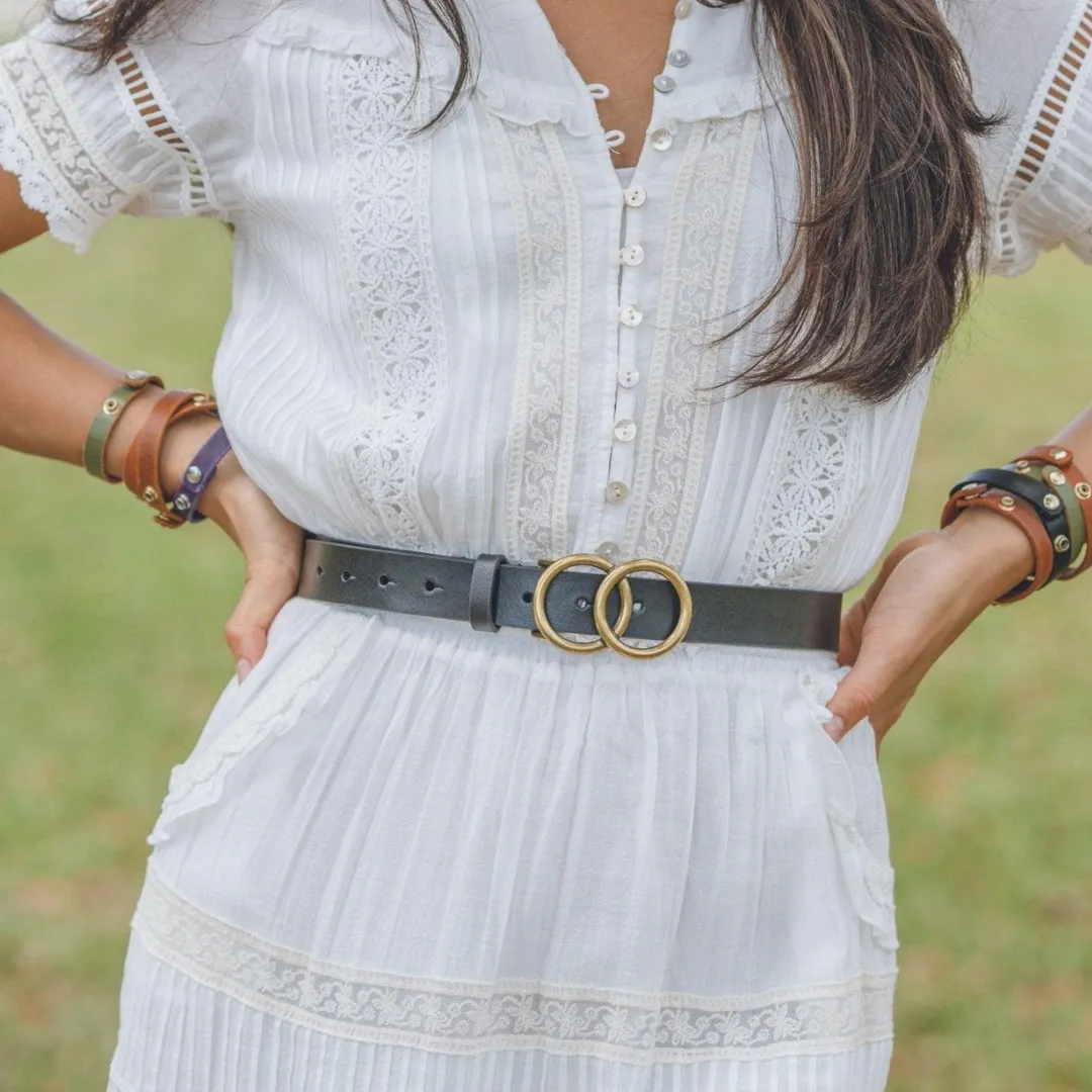 The Harmony Buckle Leather Belt