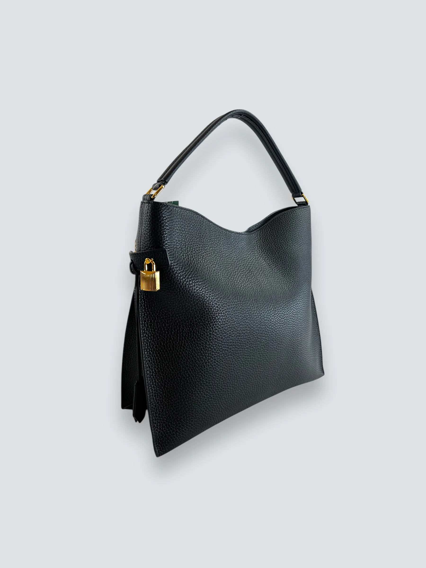 Tom Ford Black Leather Alix Hobo