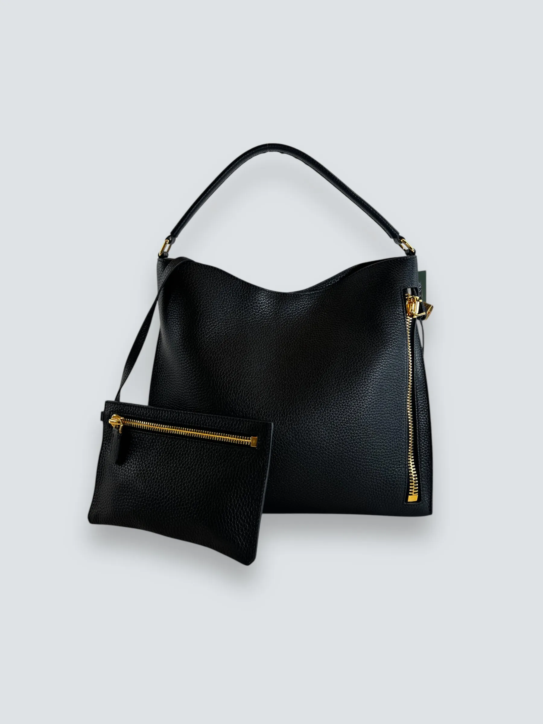Tom Ford Black Leather Alix Hobo